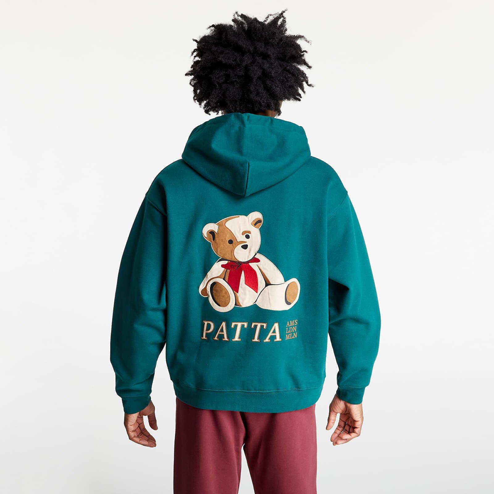 PATTA Teddy Bear Boxy Hooded Sweater Botanical Garden in Green for Men |  Lyst