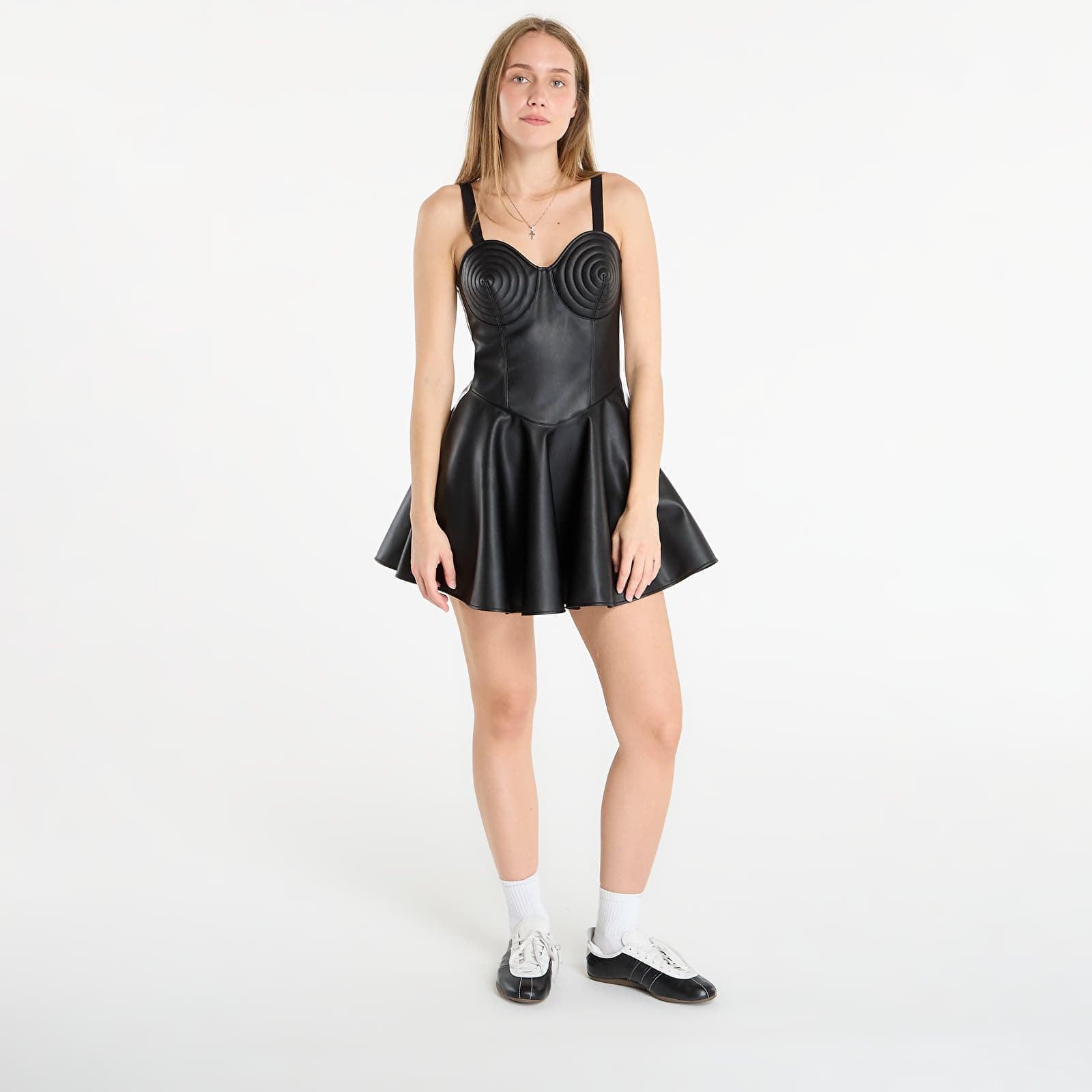 jeremy scott printed leather dress adidas x Jeremy Scott - Pride Faux-Leather Dress (Black)