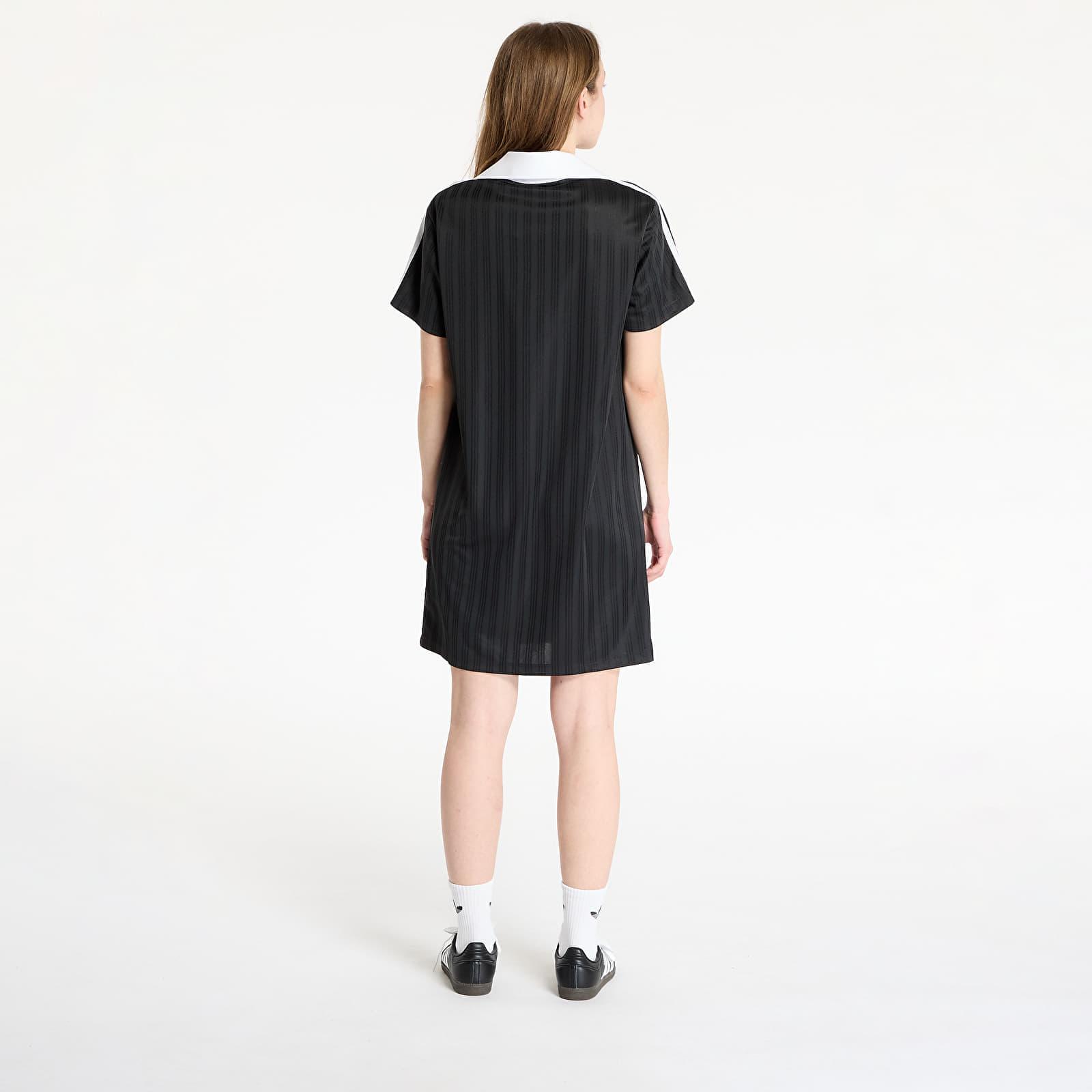 【ADIDAS】Football Jacquard V-Neck Dress - Black / JD2599 CLOTHING - Adicolor Football Jacquard V-Neck Dress - Black