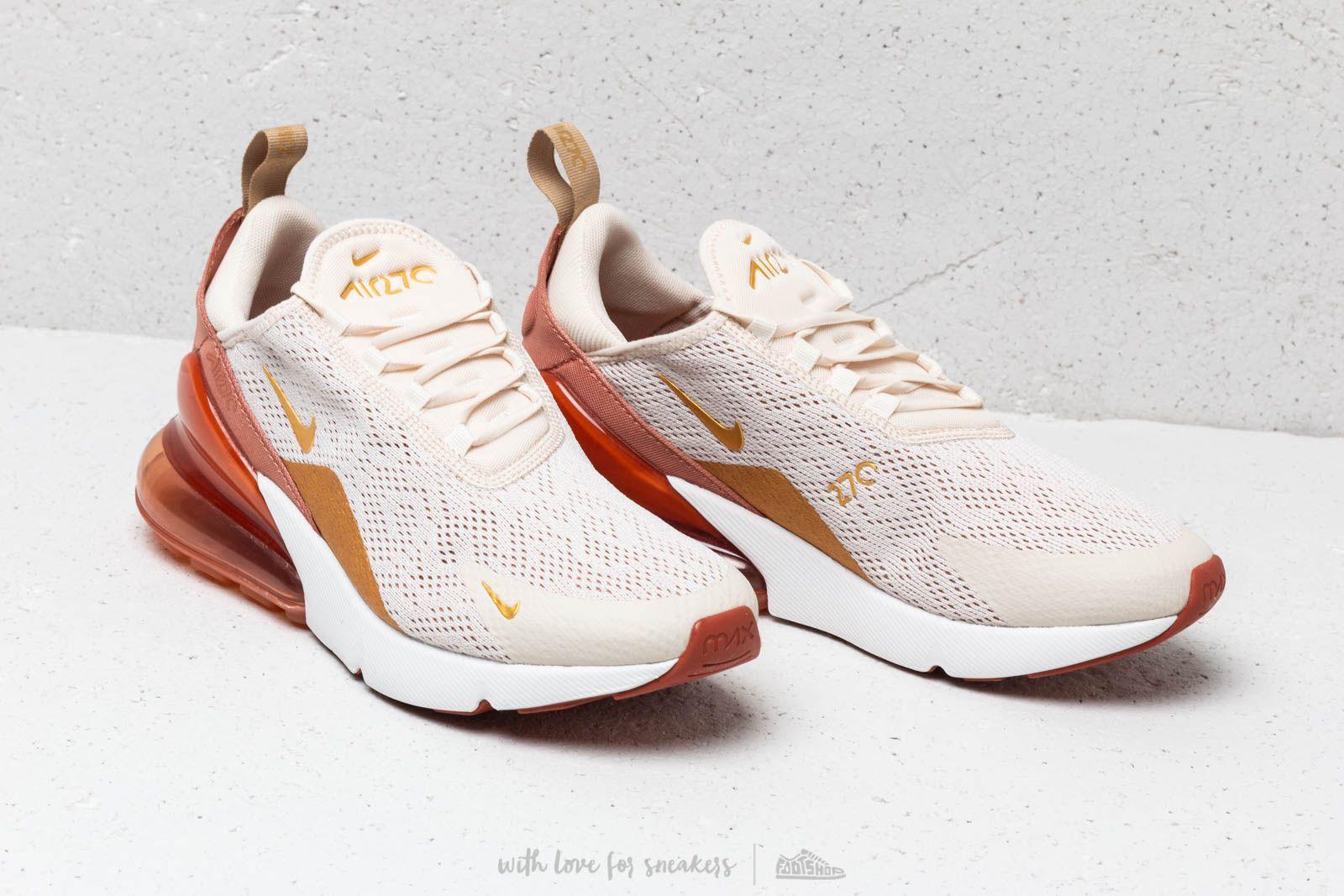 Nike W Air Max 270 Light Cream Metallic Gold Terra Blush Lyst DE