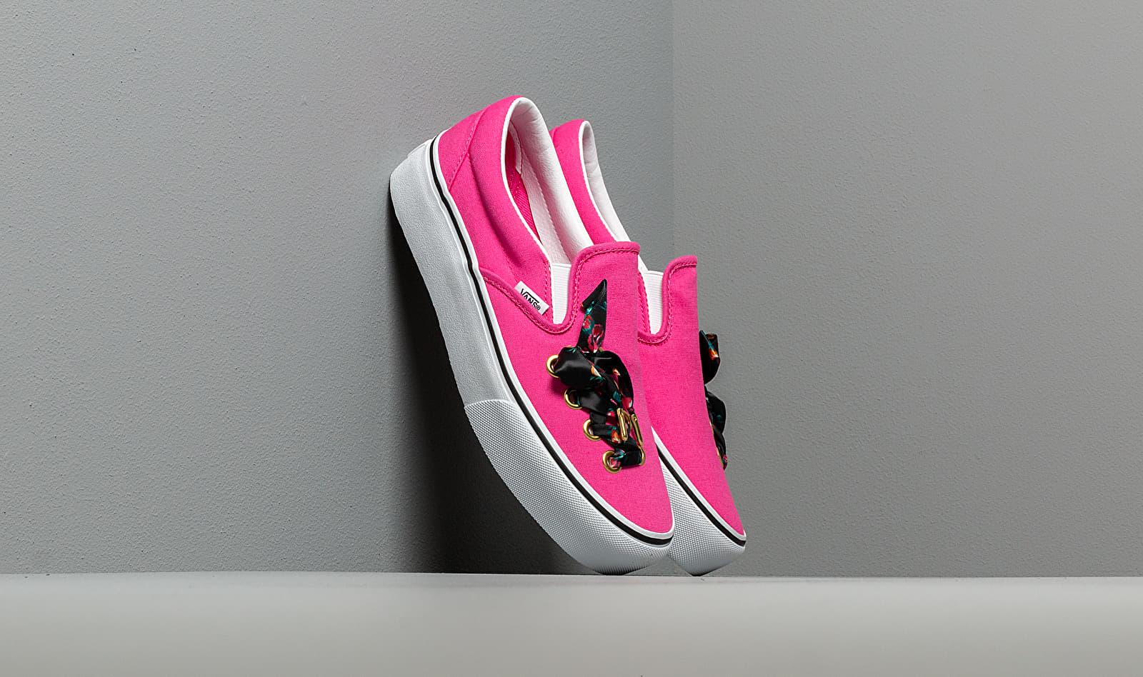 vans slip on platform pink