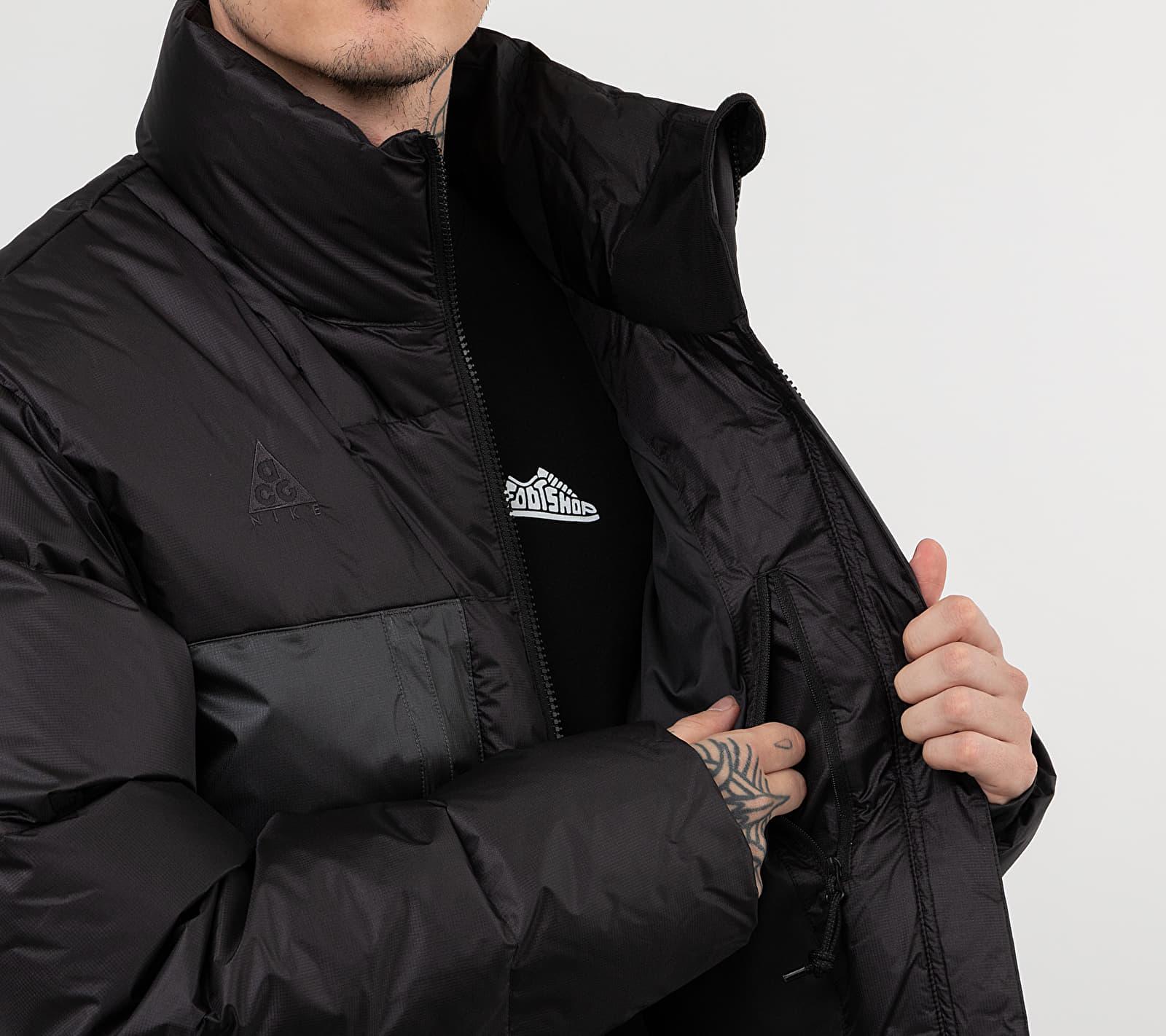 nike acg down fill jacket black