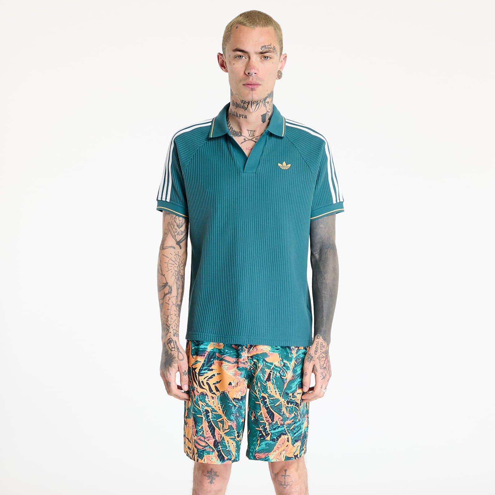 ● ADIDAS ● KNIT POLO T-SHIRT adidas Men's Originals Argyle Knit Polo - Worldwide Golf Shops