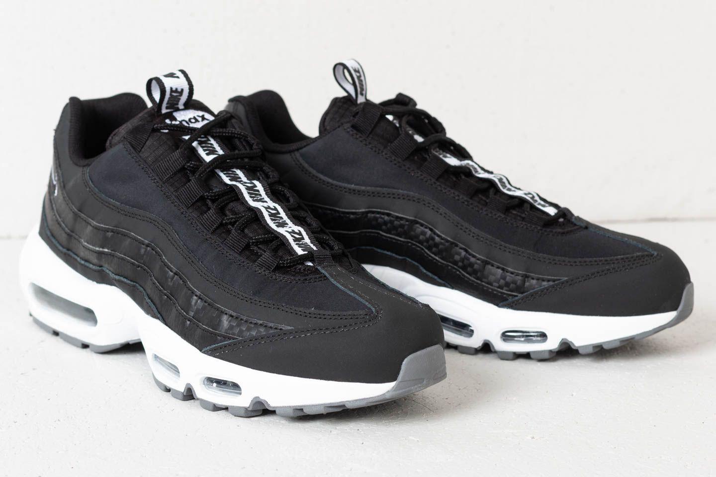 Nike Suede Air Max 95 Se Black Black white cool Grey for Nike Air Max 95 SE White & Black | END.