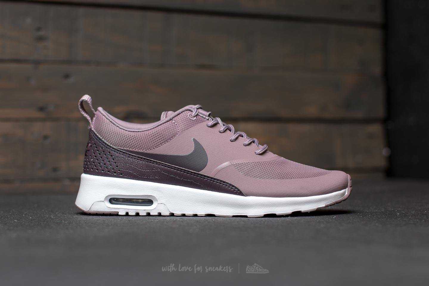 Nike Rubber Wmns Air Max Thea Taupe Grey/ Port Wine-white in Gray - Lyst
