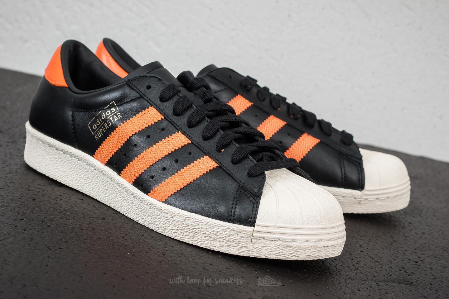 adidas superstar black orange