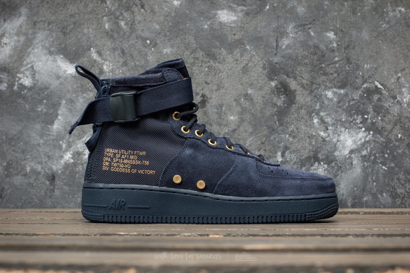 sf air force 1 mid obsidian