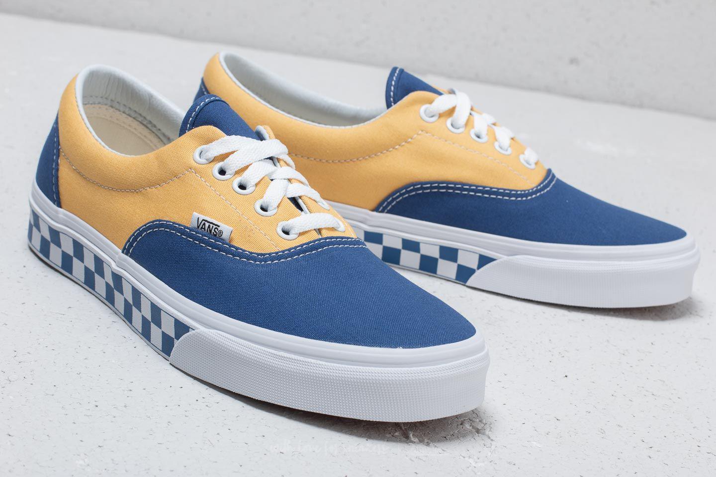 yellow blue checkered vans