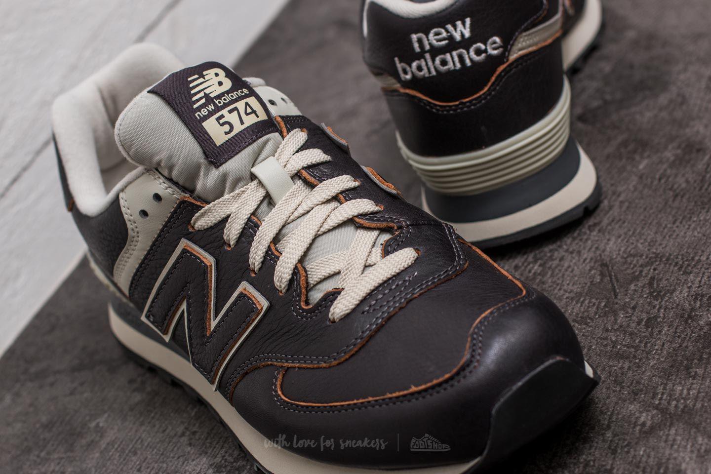 New Balance 574 Dark Brown for Men | Lyst