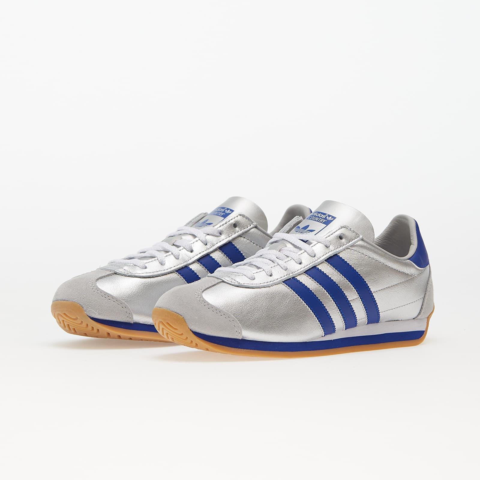 adidas Originals Adidas Country Og Metallic Silver/ Brave Blue/ Ftw White  for Men | Lyst