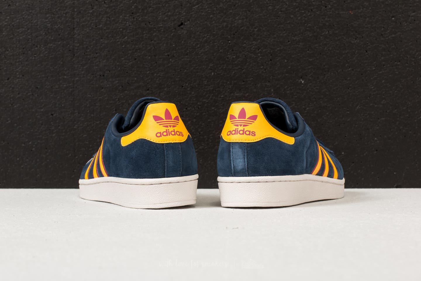adidas Originals Adidas Superstar Navy/ Yellow Adiprene/ Red in Blue Men | Lyst