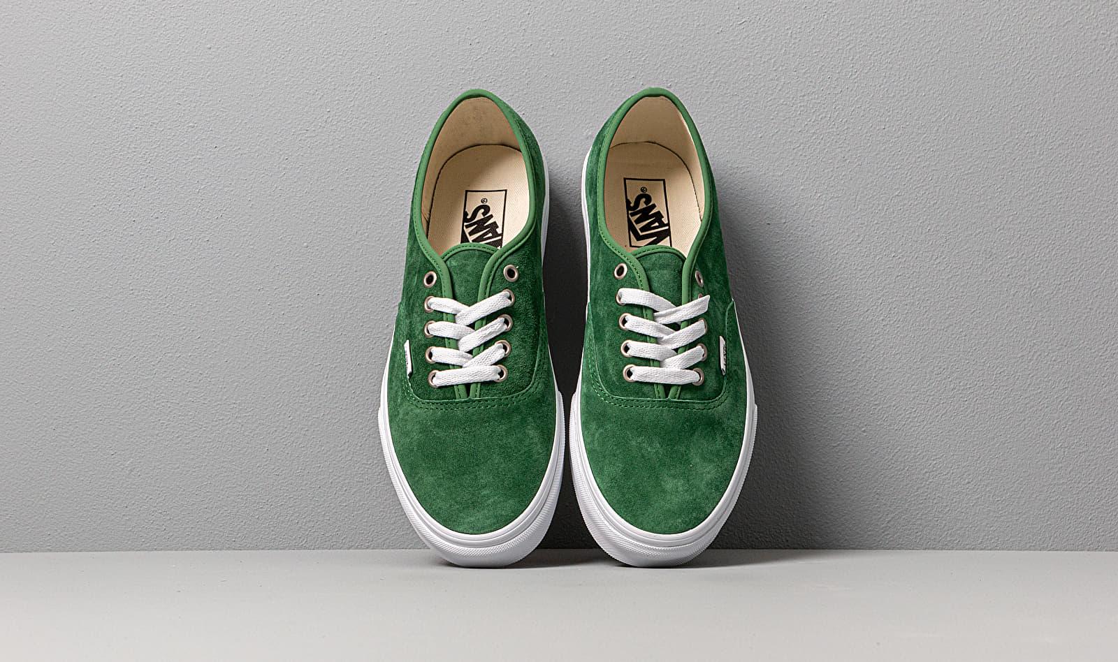 vans authentic pig suede green