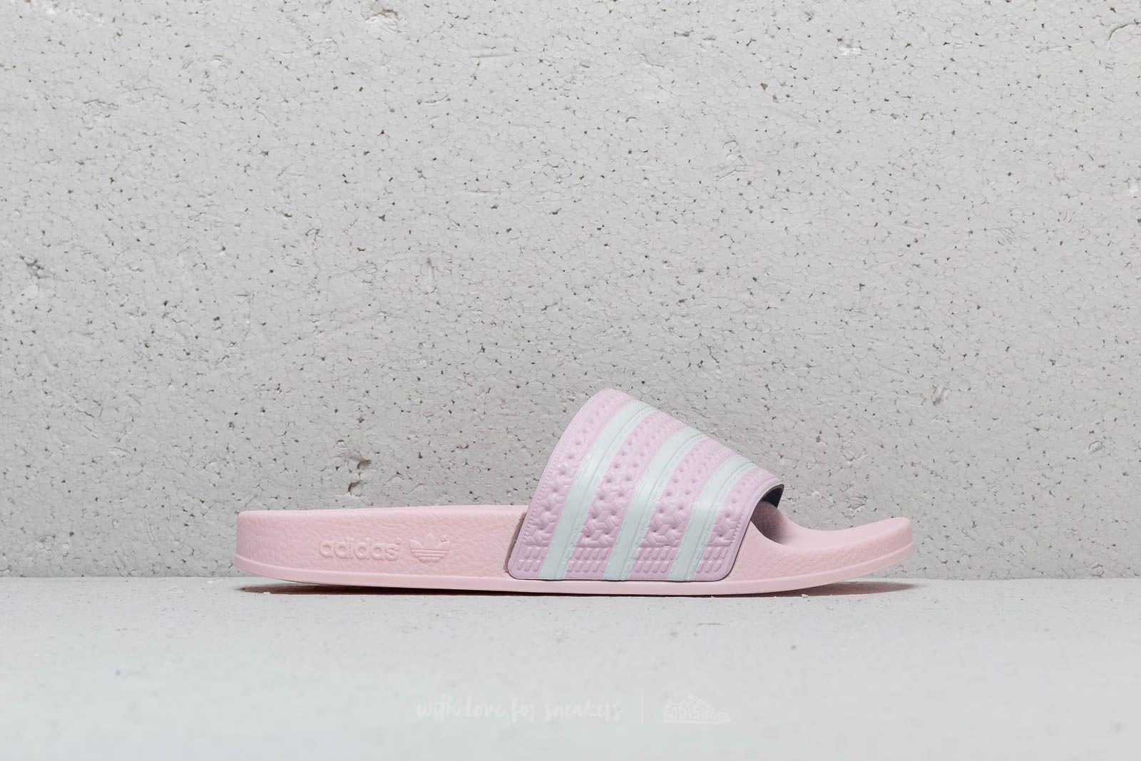 adidas adilette clear pink