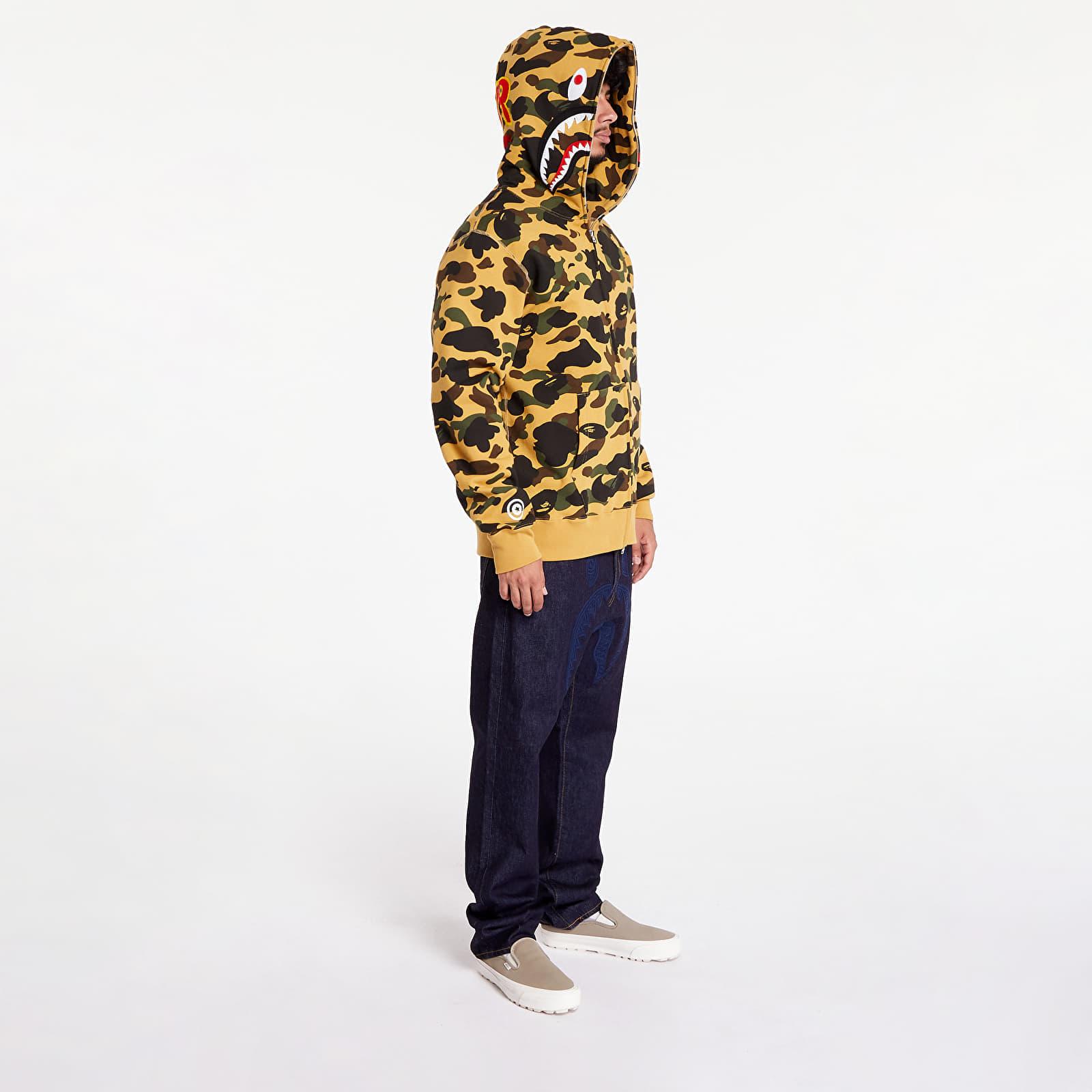 Bathing ape yellow hoodie discount