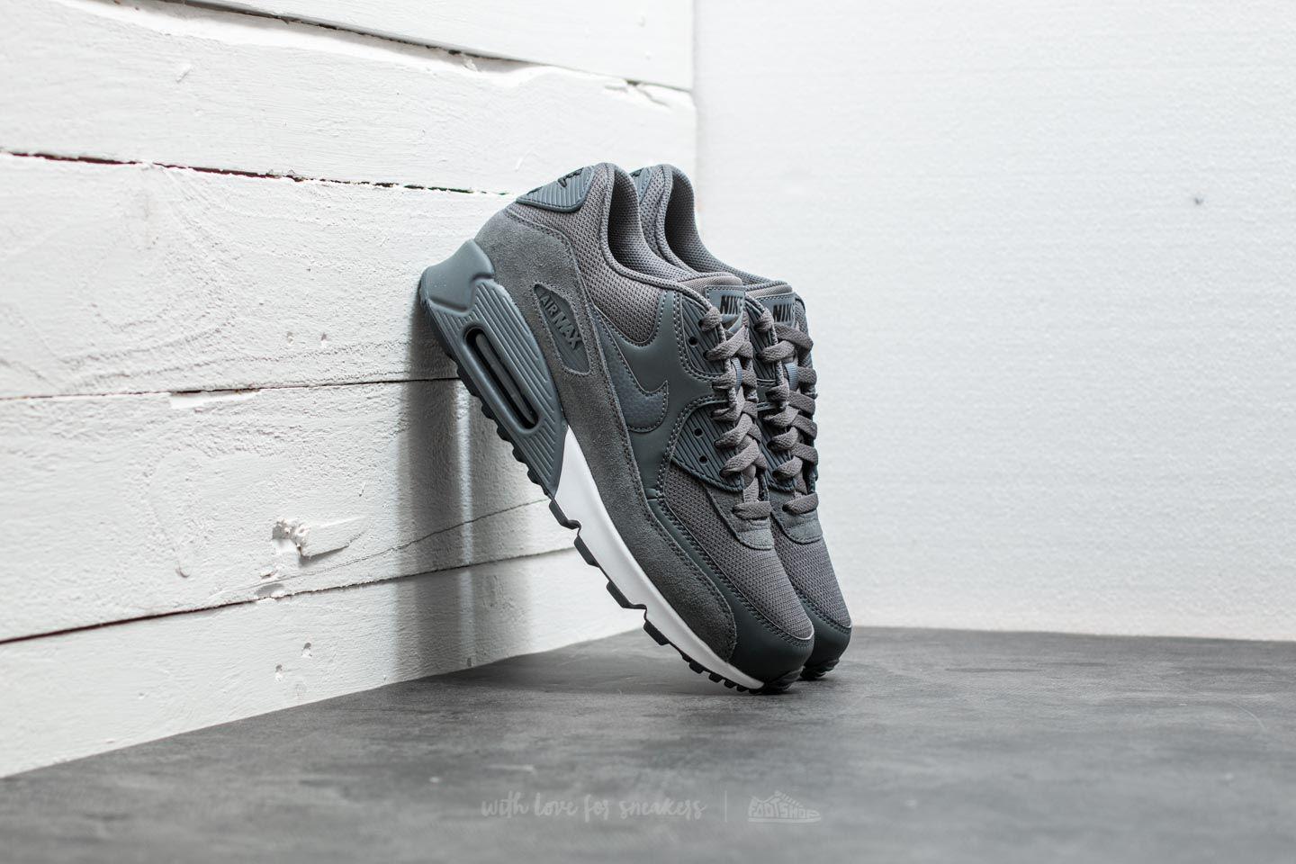 Nike Suede Air Max 90 Essential Dark Grey/ Dark Grey-black in Gray for Men  | Lyst