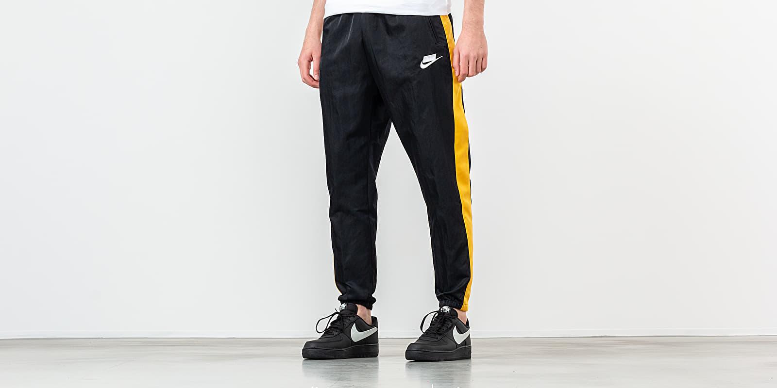 Nike Synthetic Sportswear Woven Pant Black/ Yellow Ochre/ White for Men |  Lyst