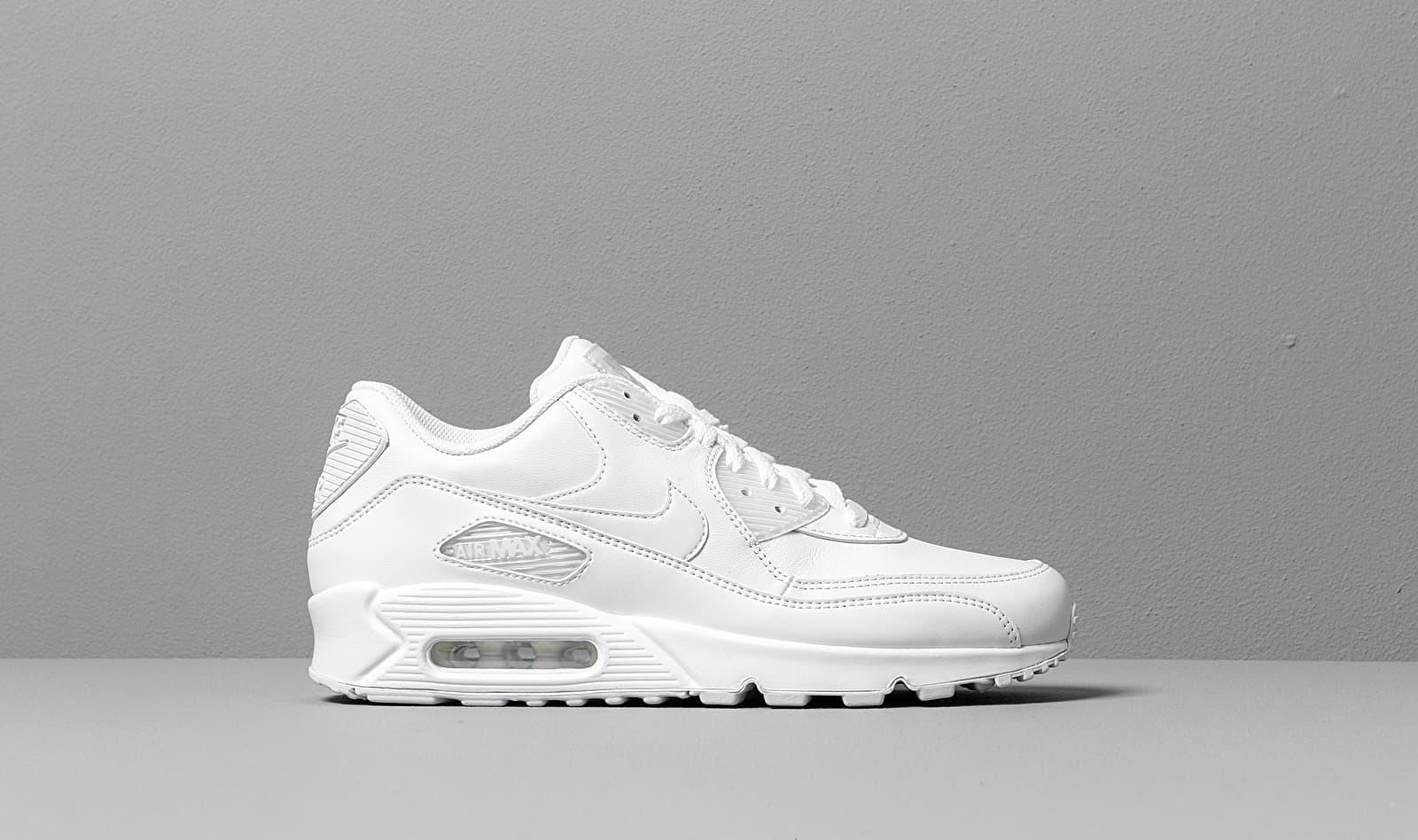 Tame Armory out of service Nike Air Max 90 Leather True White/ True White for Men | Lyst