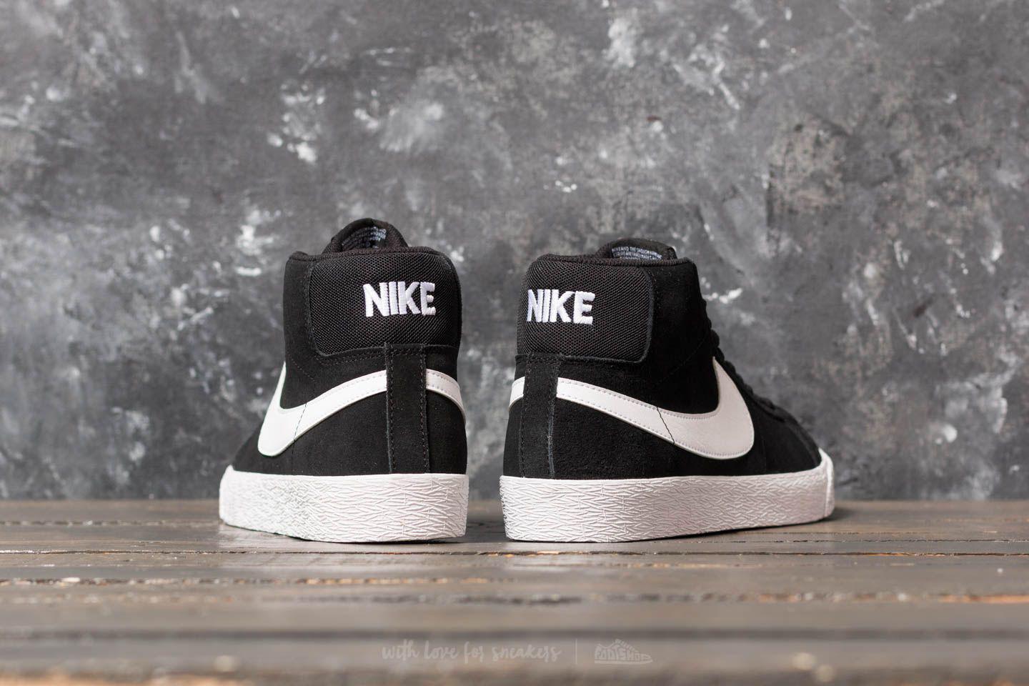 Nike Suede Sb Zoom Blazer Mid Black White White White For Men Lyst