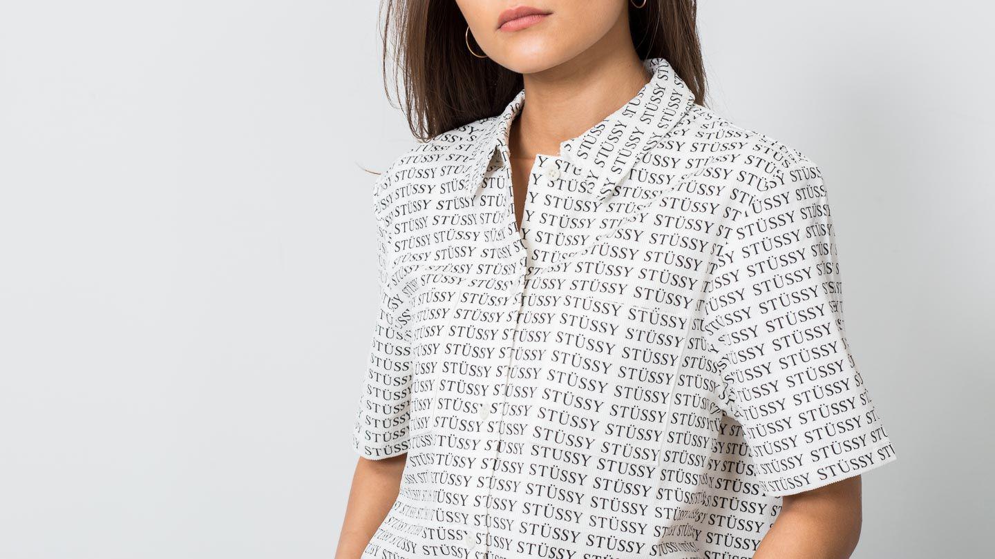 Stussy Eva Printed Corduroy Shirt White 