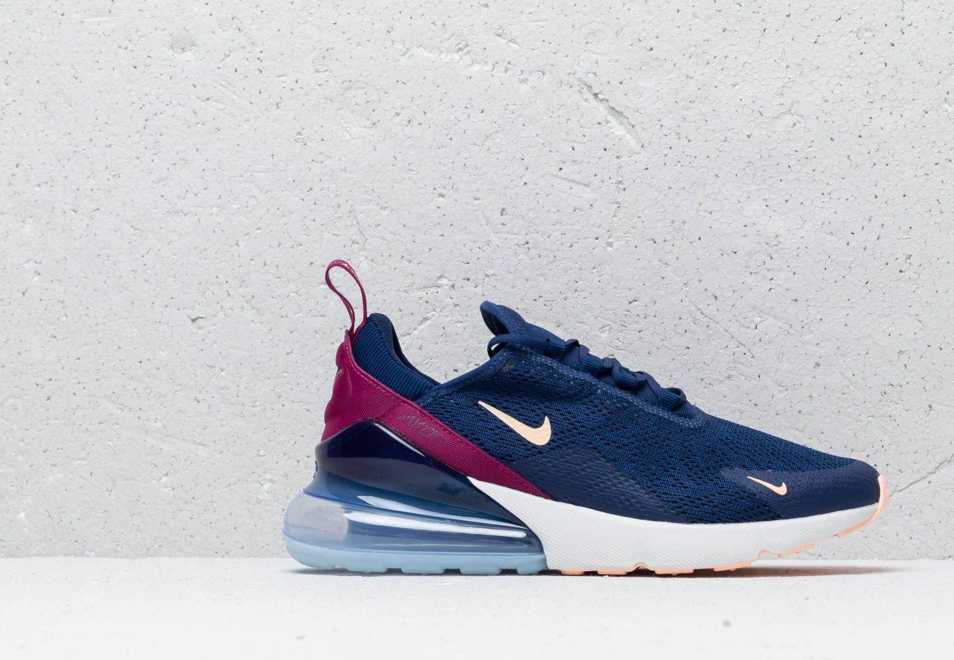 Nike Rubber Air Max 270 Knit Sneakers In Blue Lyst