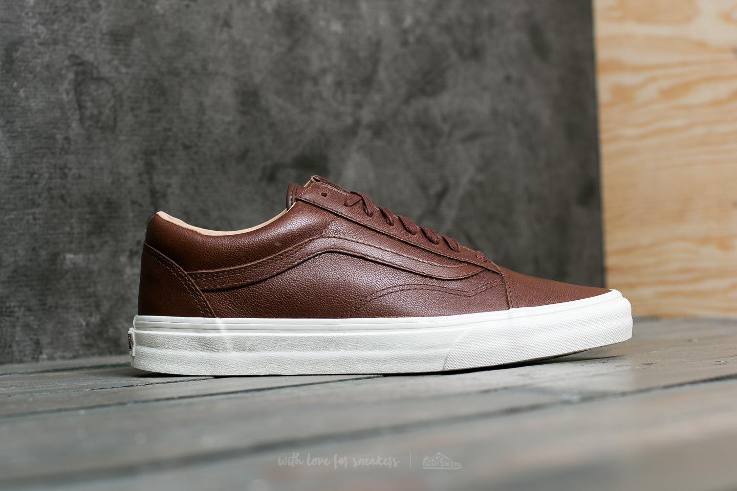 Vans Canvas Old Skool (lux Leather) Chocolate/ Porcini in Brown for Men -  Lyst