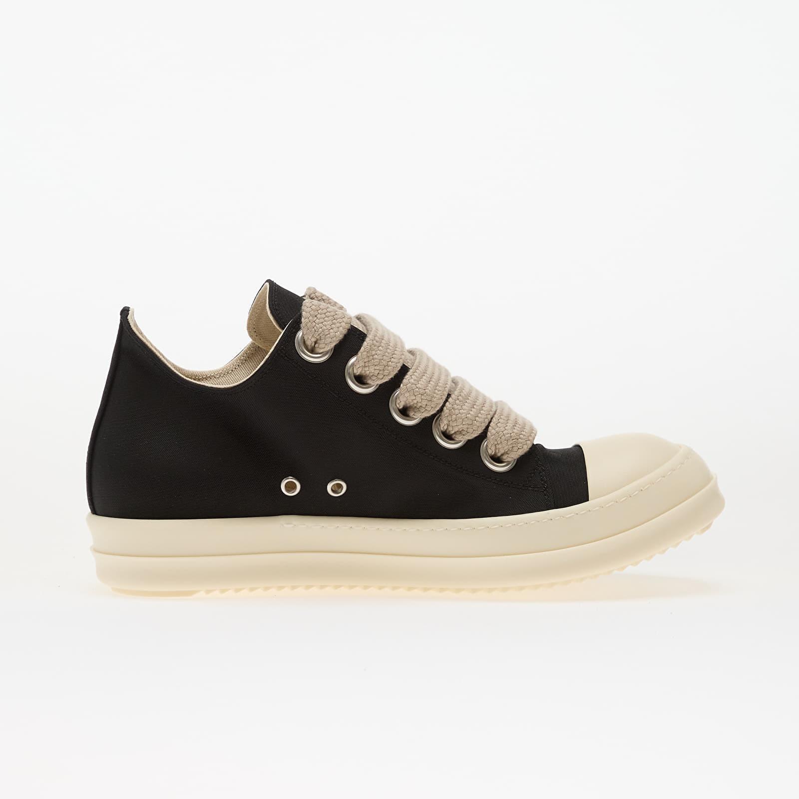 RICKOWENS♡ ブラックレザーフラット Rick Owens Leather Low-Top Sneakers | Saks Fifth Avenue