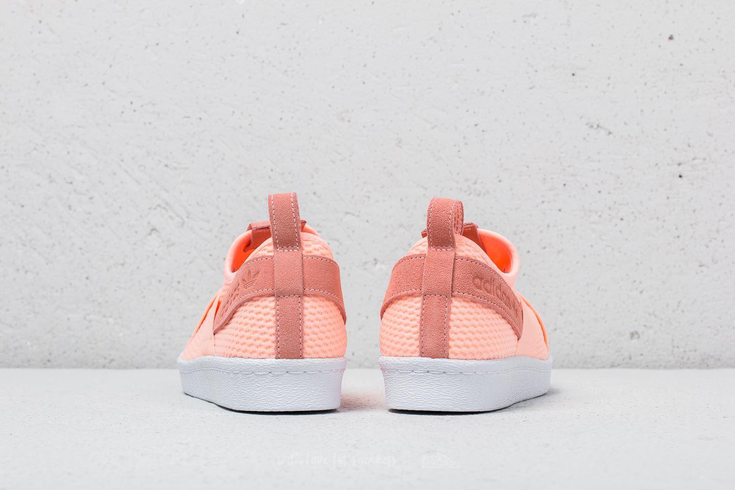 adidas superstar slip on Orange
