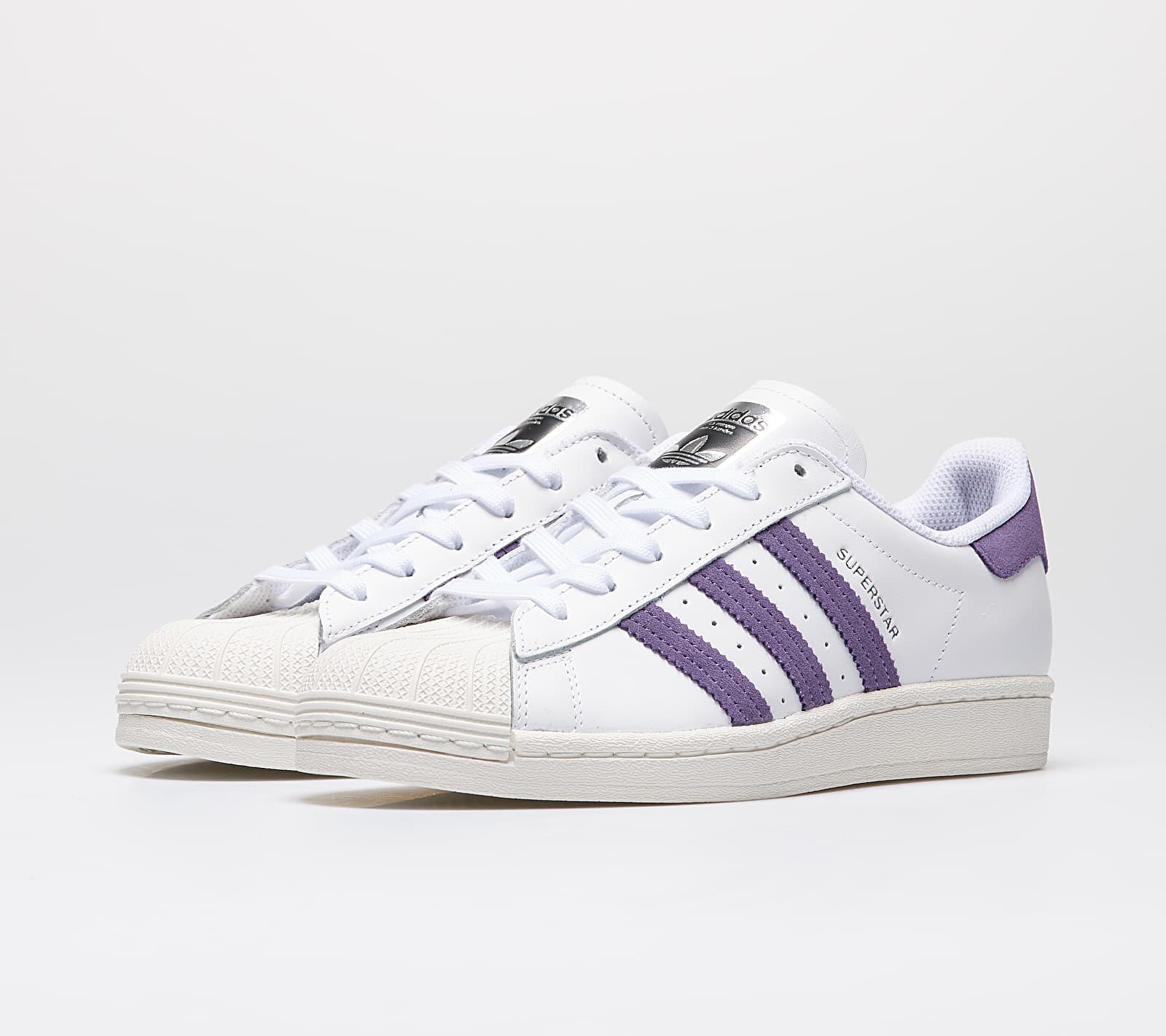 adidas superstar white purple