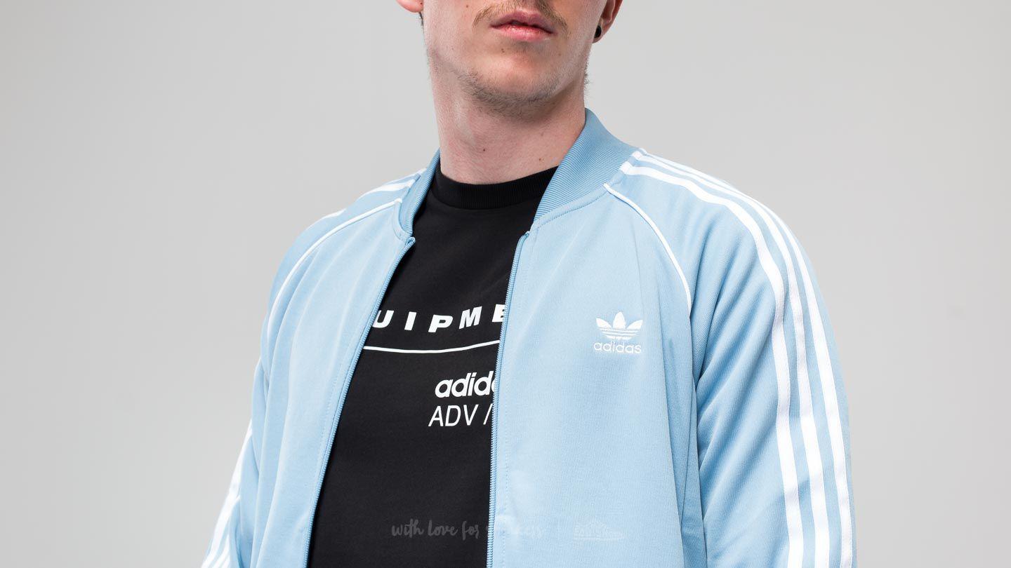 adidas ash blue track jacket
