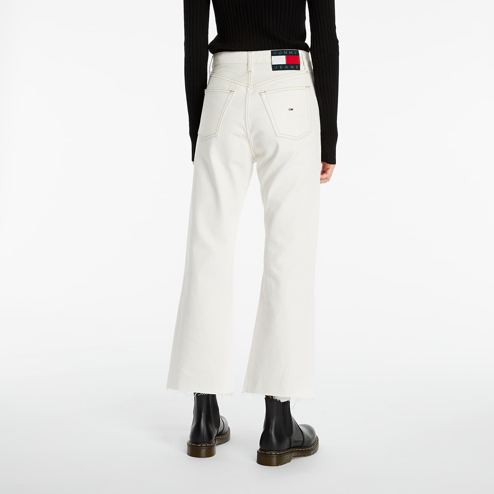 Tommy Hilfiger Jeans Harper High Rise Flare Ankle Jeans White