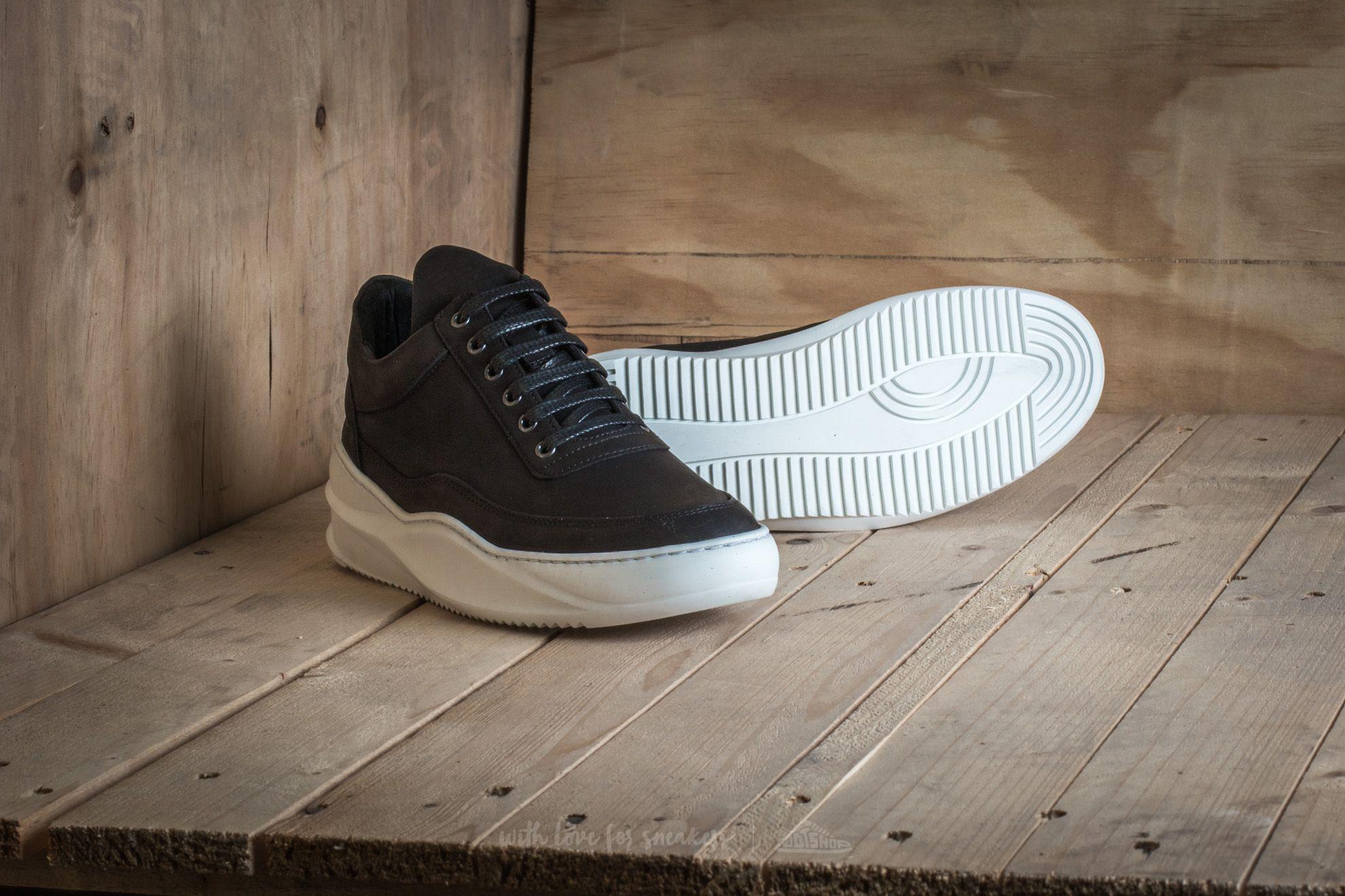 filling pieces low top ghost matt nubuck black