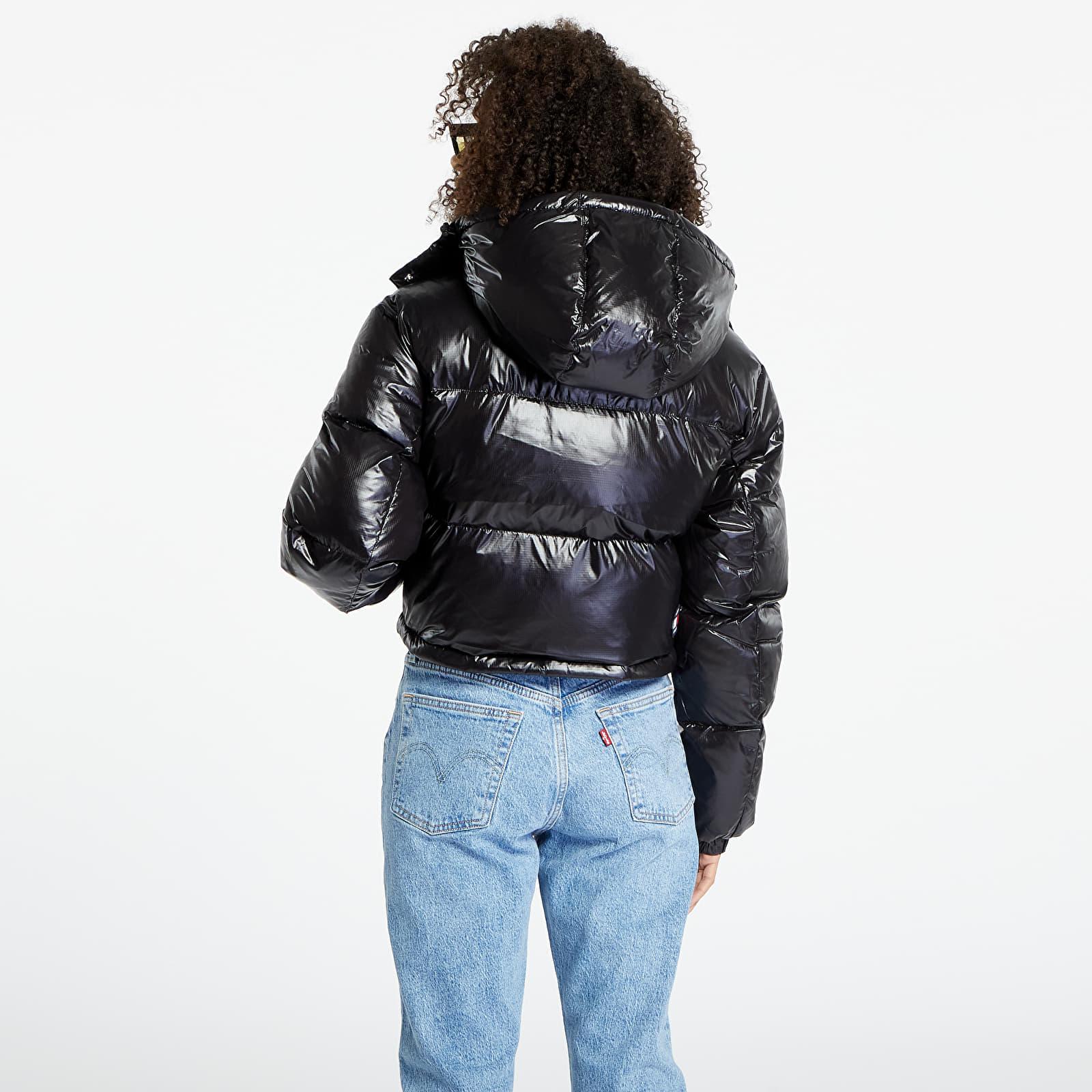 Tommy Hilfiger Alaska Cropped Puffer Jacket in Black | Lyst