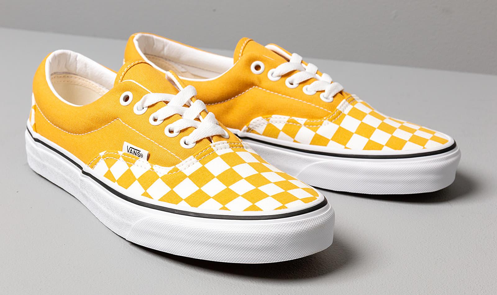 louis vuitton yellow checkered vans