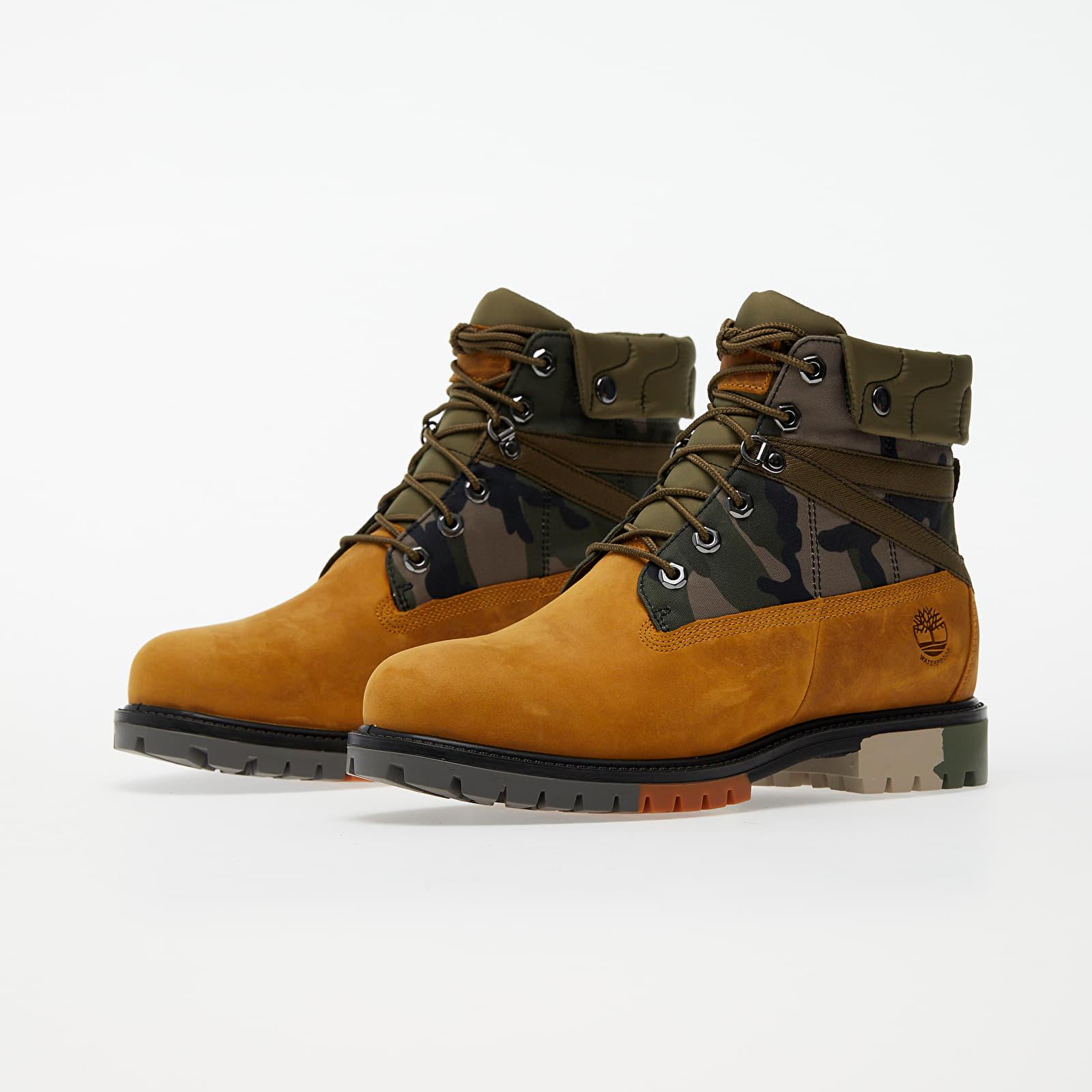 timberland 6 inch heritage ek boots in black camo