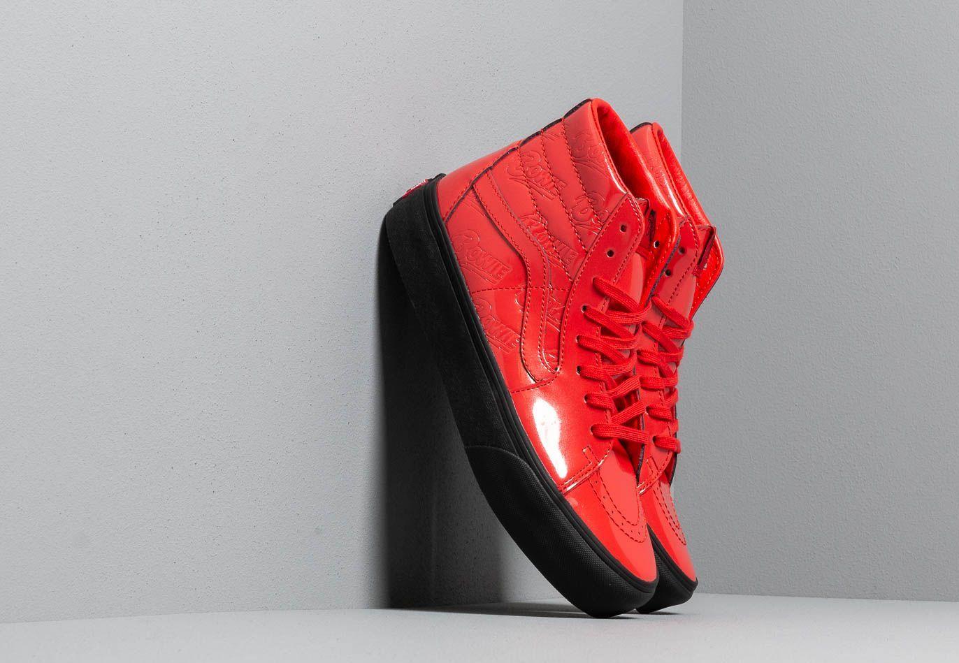 red bowie vans