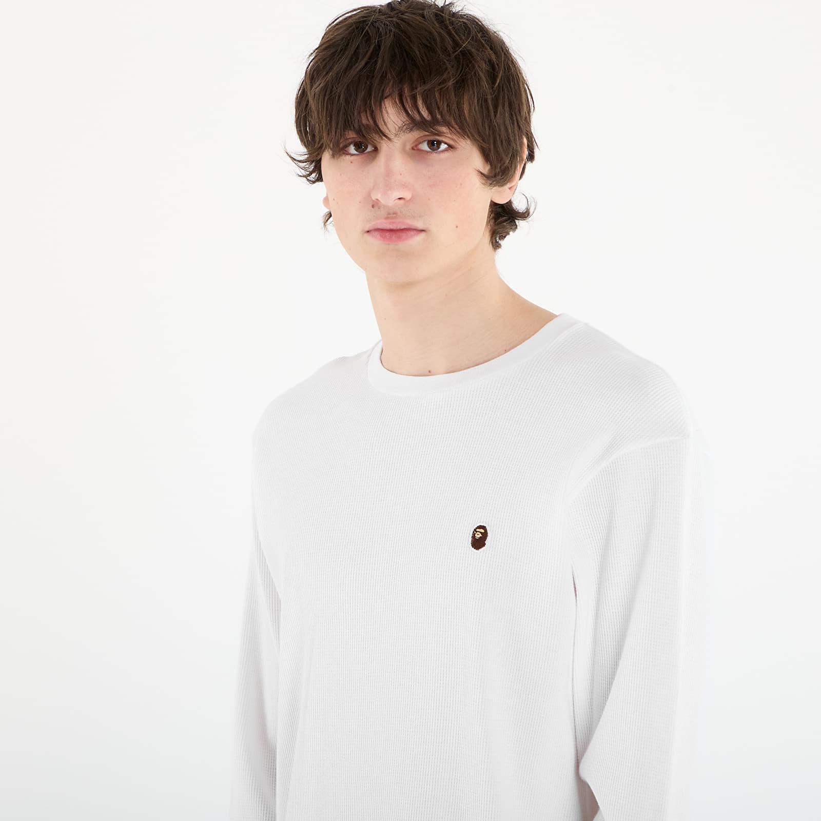 A Bathing Ape T-Shirt Ape Head One Point Thermal Lt M Underwear in 
