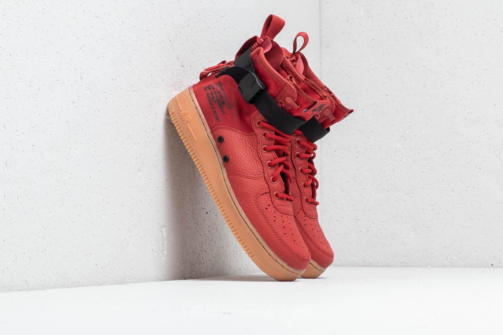nike sf air force 1 mid dune red