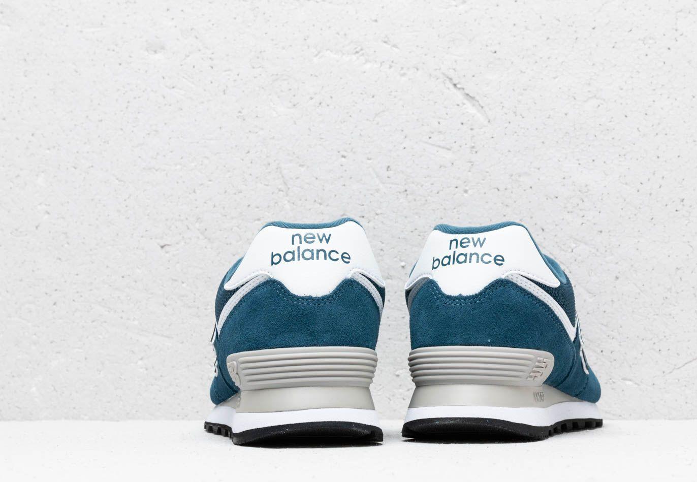 new balance 574 blue white grey