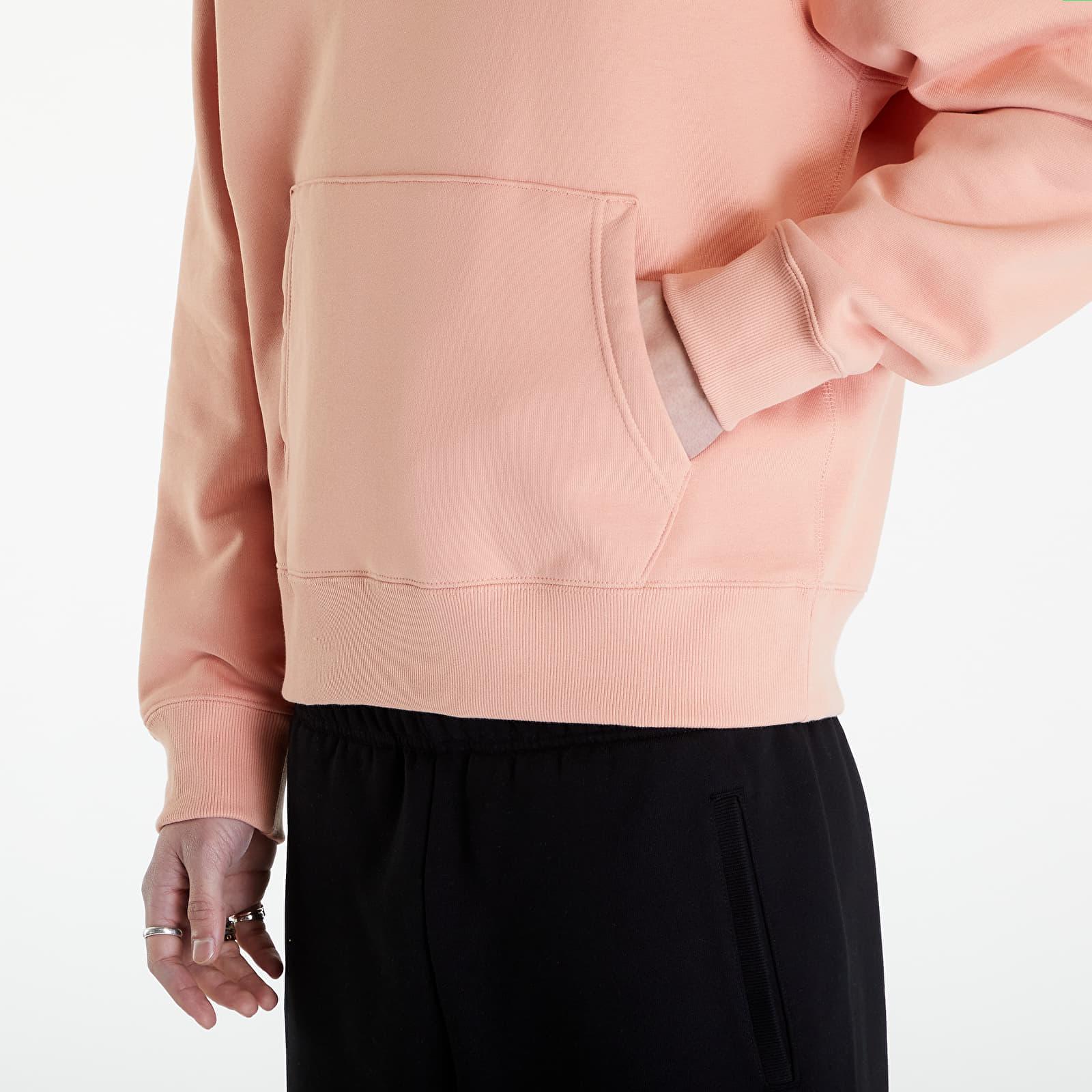 Adidas trefoil hoodie core pink deals