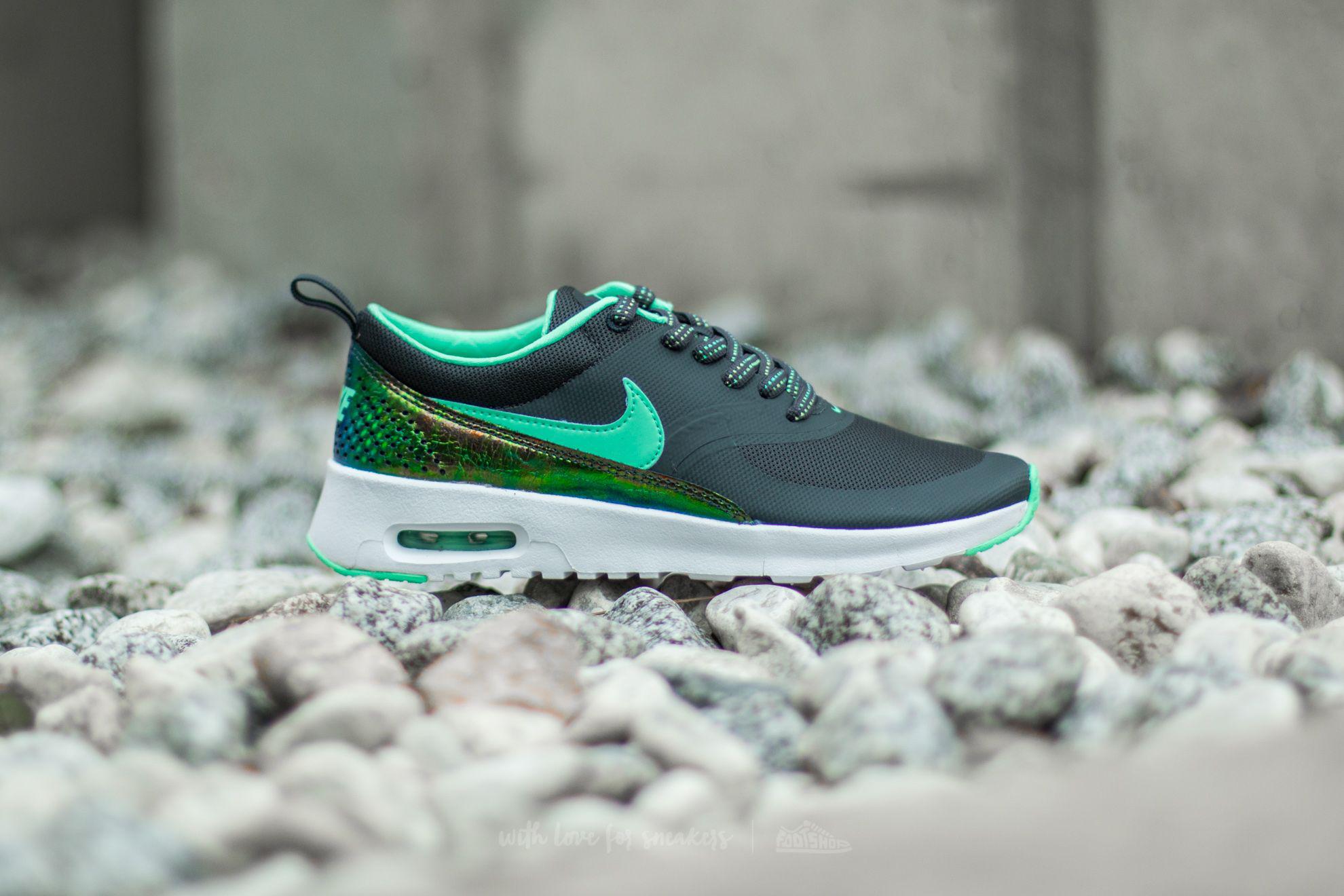 nike air max thea anthracite green glow