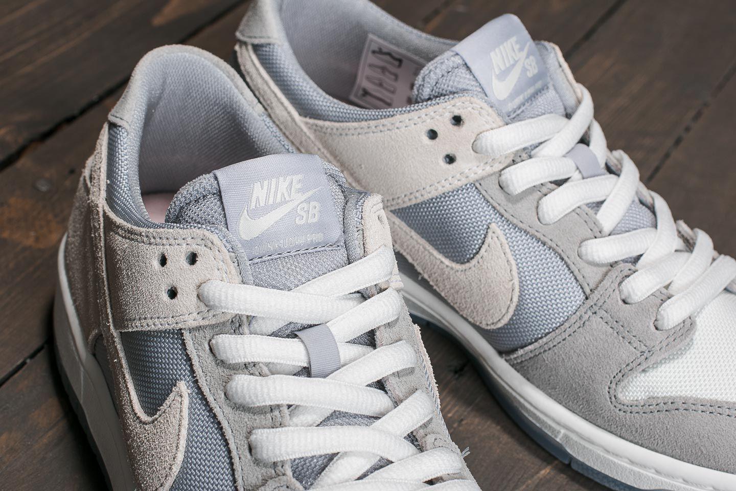 Nike Leather Sb Zoom Dunk Low Pro Wolf 