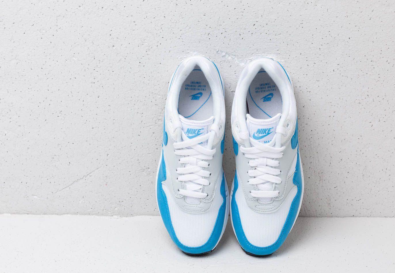 Nike W Air Max 1 Essential White/ University Blue | Lyst