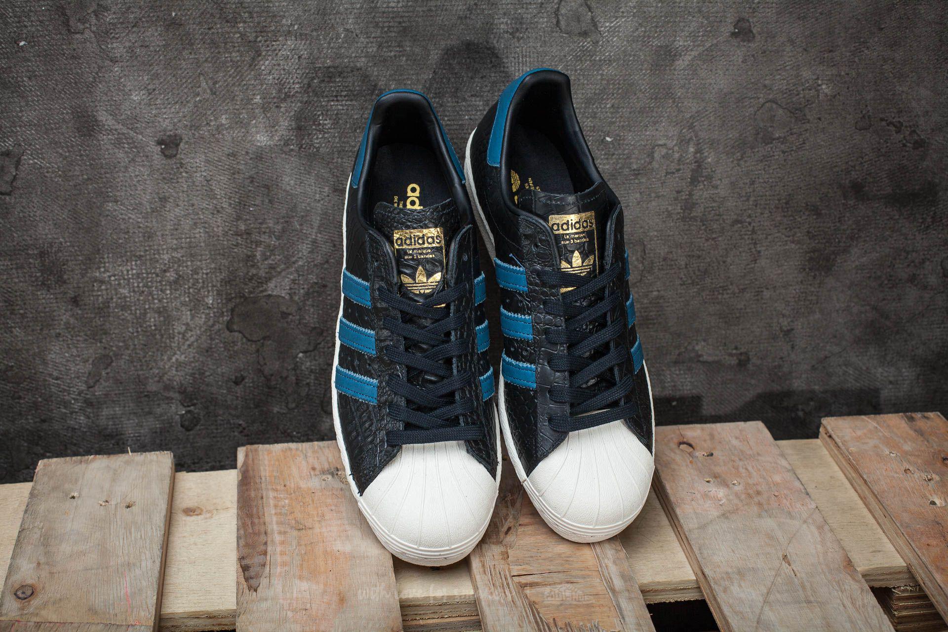 adidas superstar blue and gold