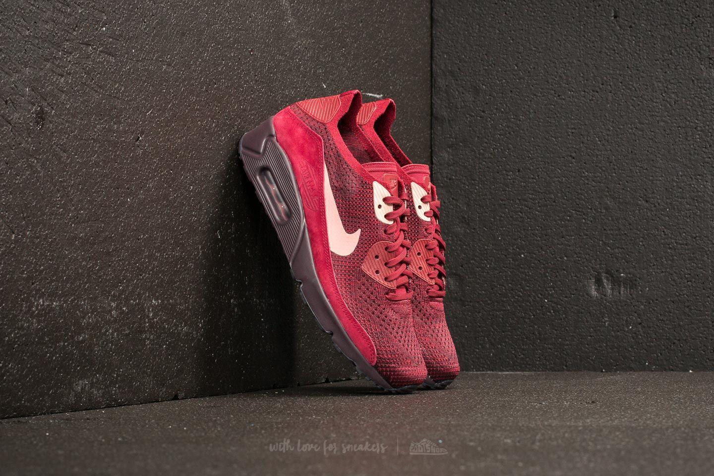 Nike Air Max 90 Ultra 2.0 Flyknit Team Red/ Rust Pink for Men | Lyst
