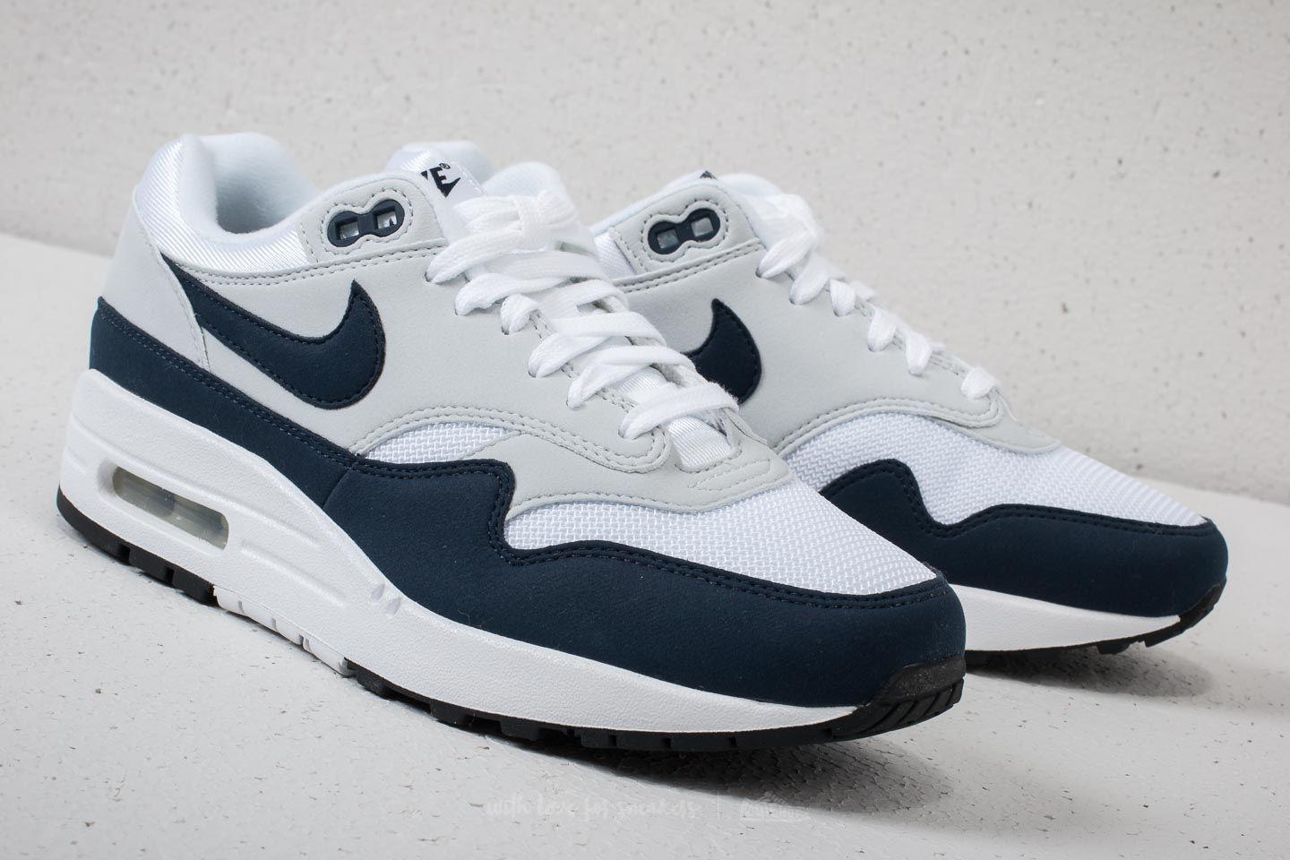 Nike Rubber Air Max 1 Wmns White/ Obsidian-pure Platinum for Men | Lyst