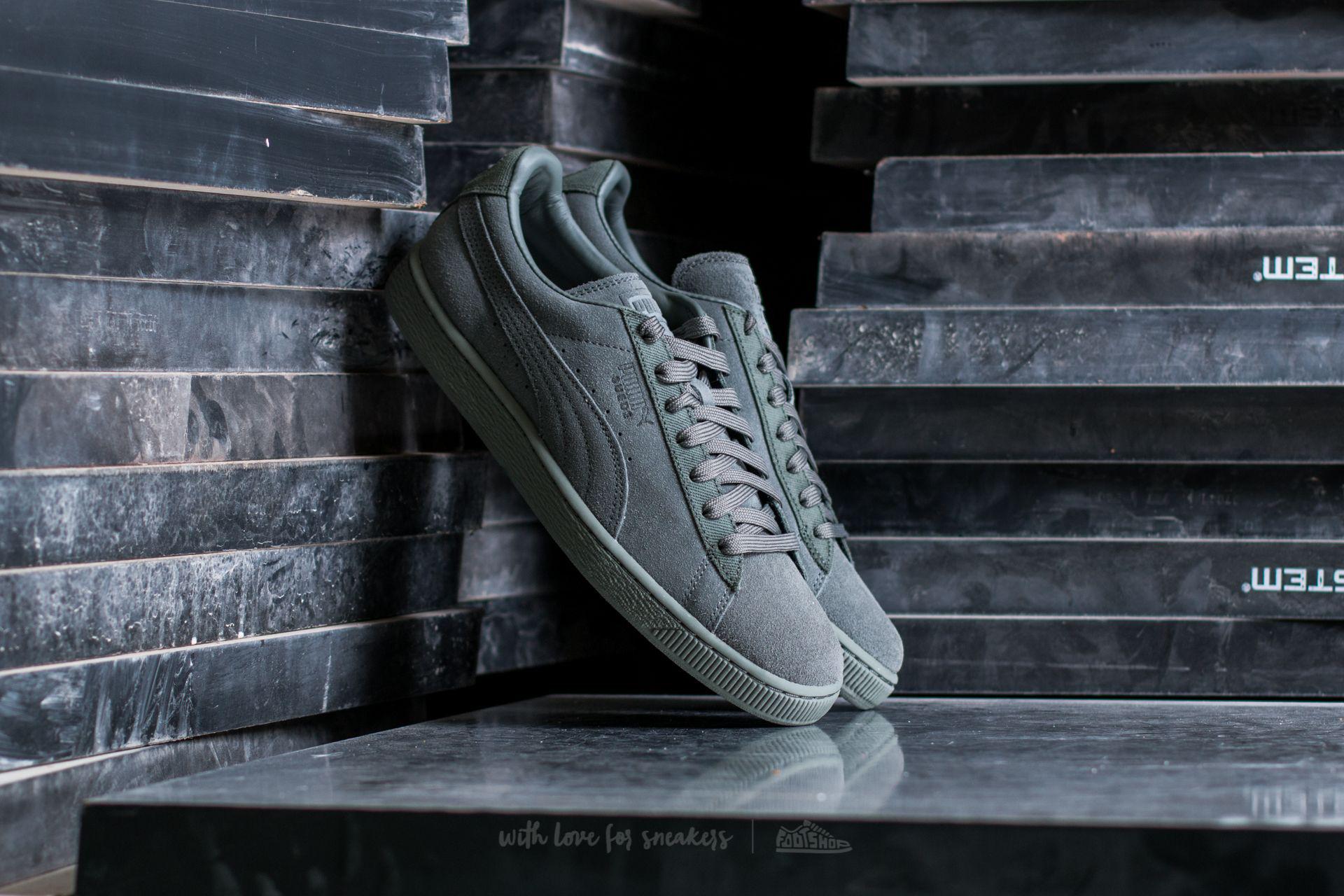 puma suede agave green