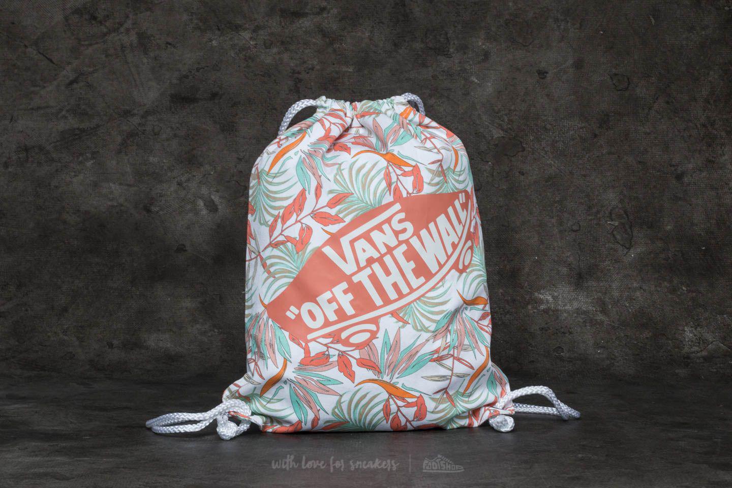 vans realm backpack white california floral