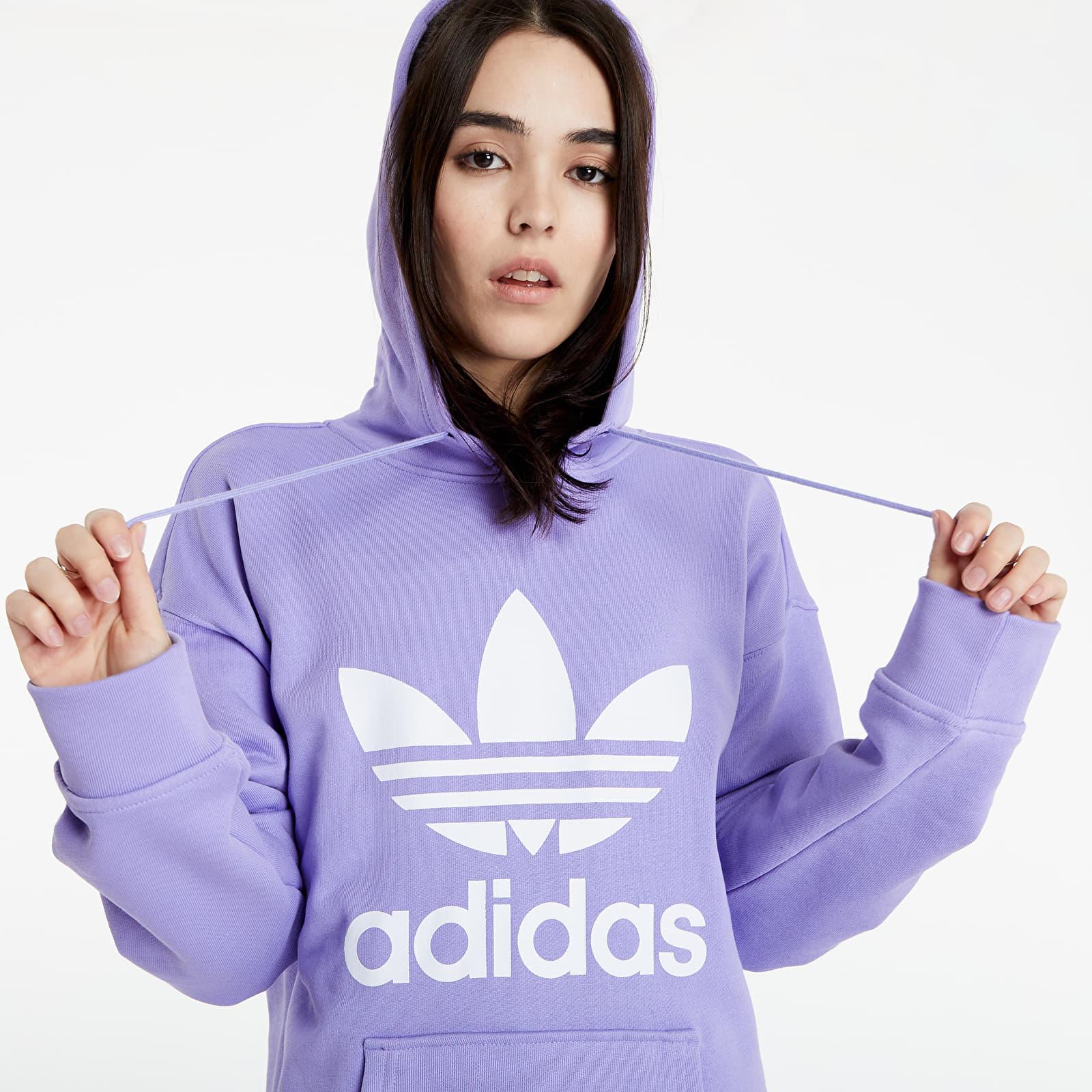 gammel Fantastiske fejl adidas Originals Adidas Adicolor Trefoil Hoodie Light Purple | Lyst
