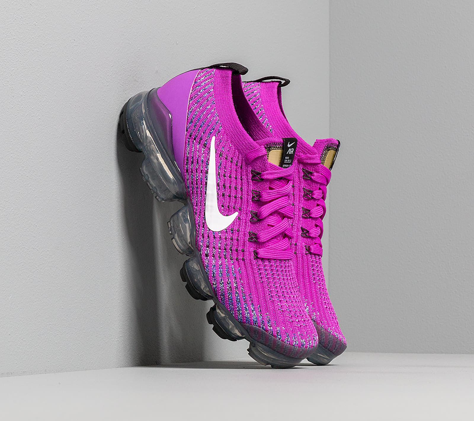 Nike Rubber Air Vapormax Flyknit 3 in Vivid Purple/White (Purple) | Lyst