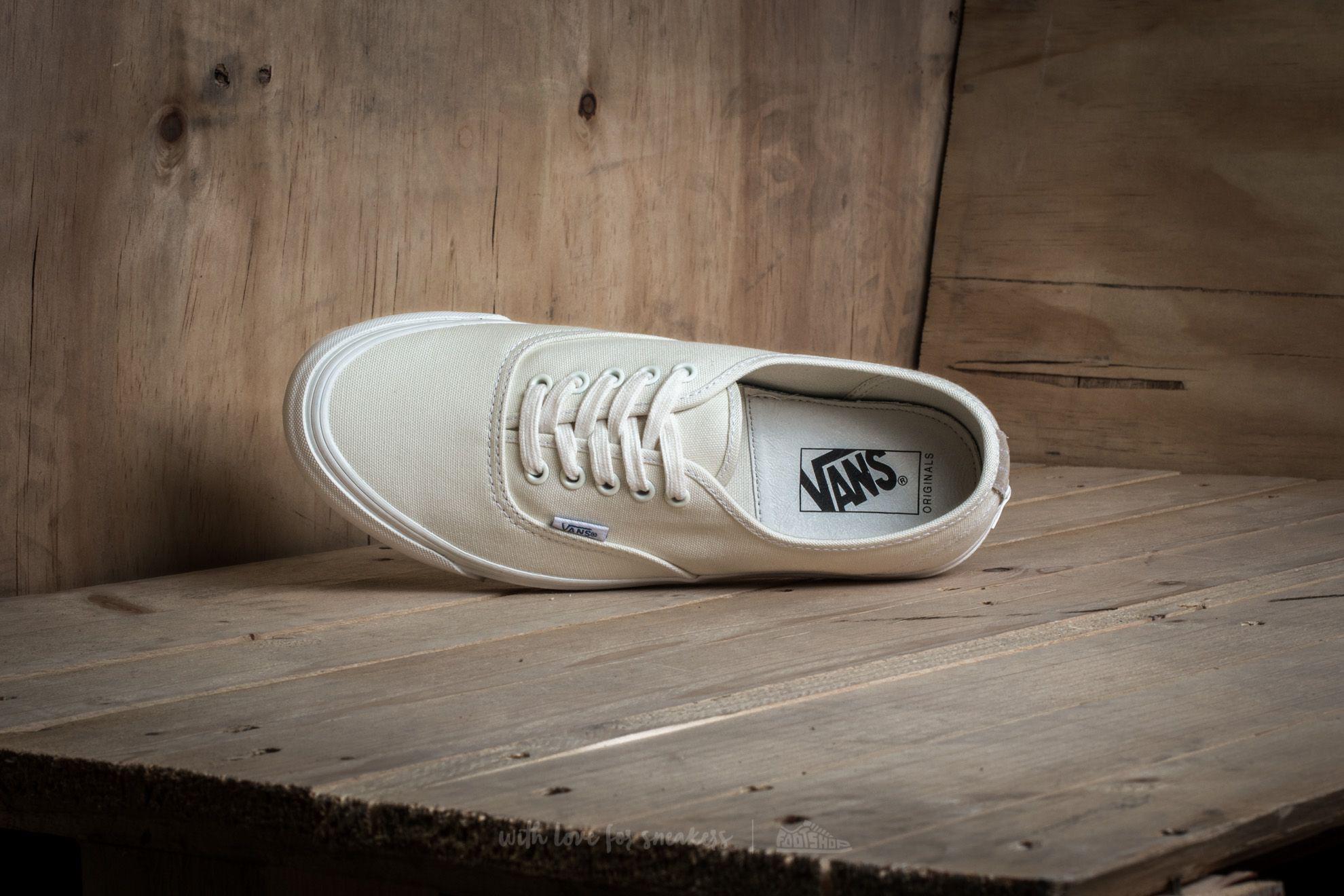 vans vault og authentic lx white & safari